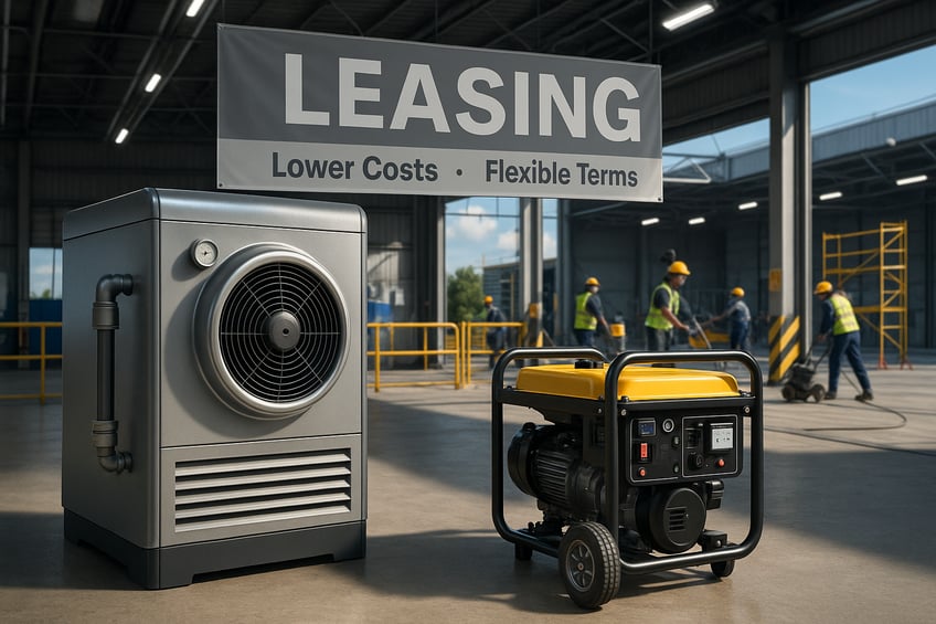 Leasing Air Compressors and Industrial Generators