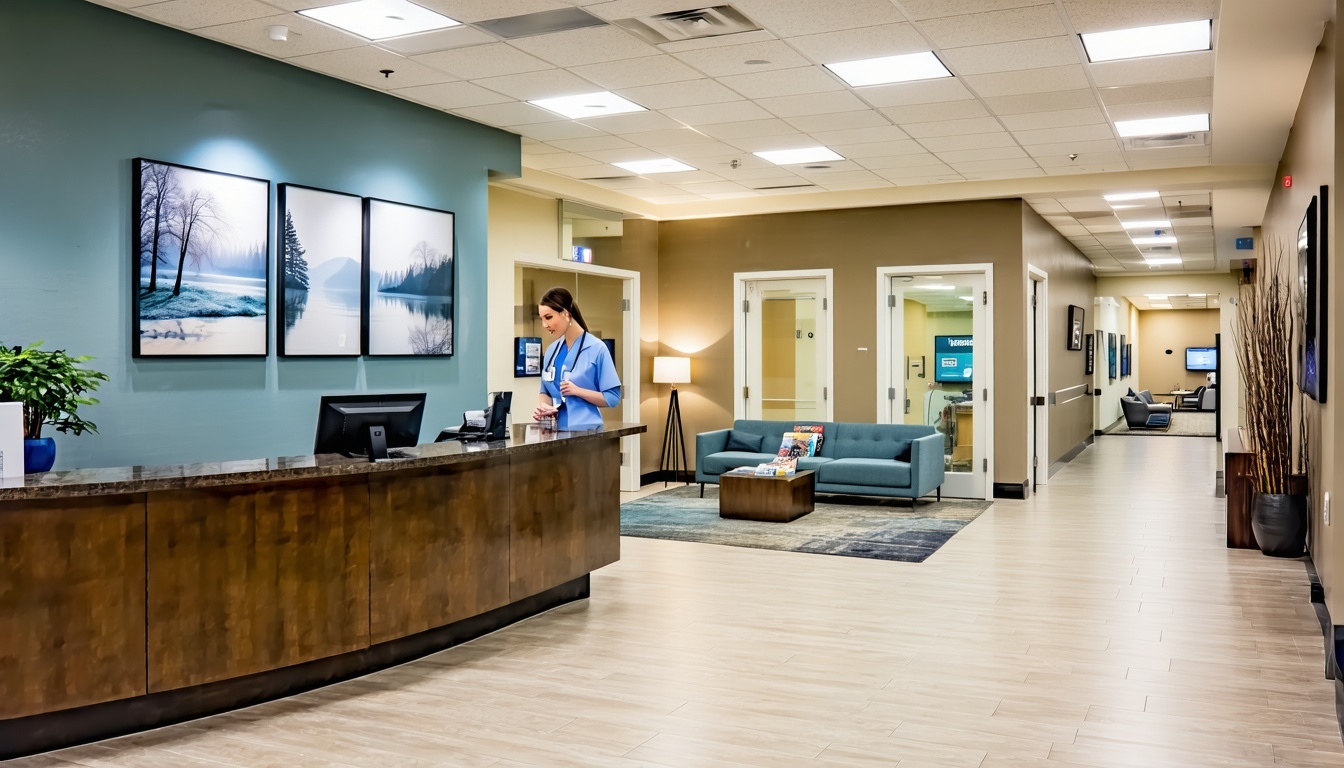 Staff setting up new diagnostic equipment purchased through equipment financing