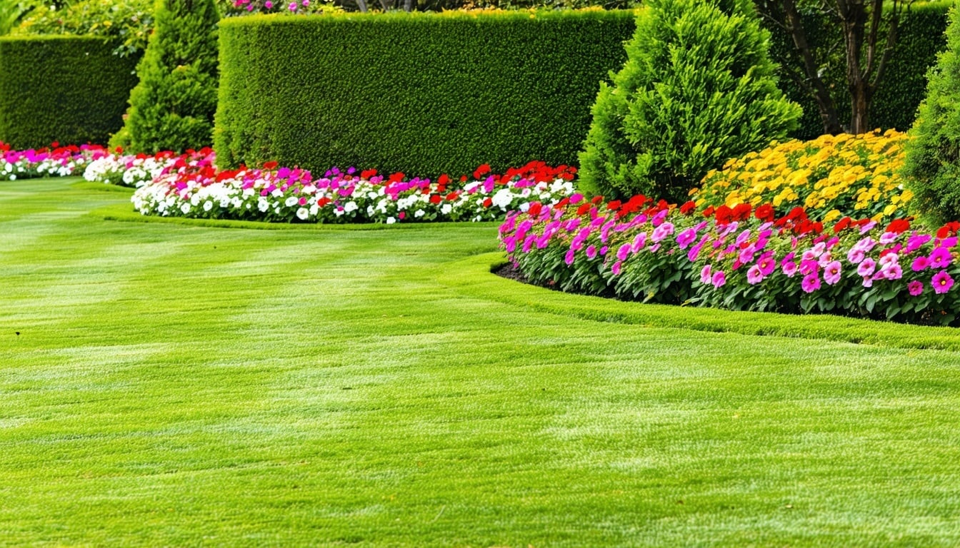 Completed landscaping job after business expansion using new equipment